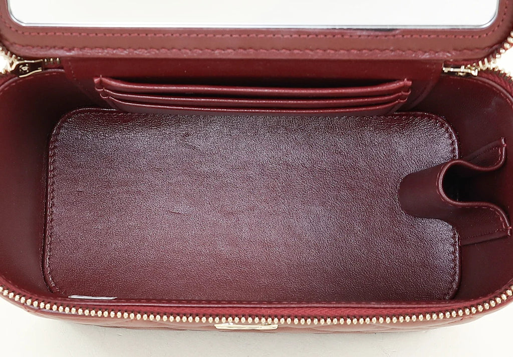 Sac Chanel Vanity - Bordeaux