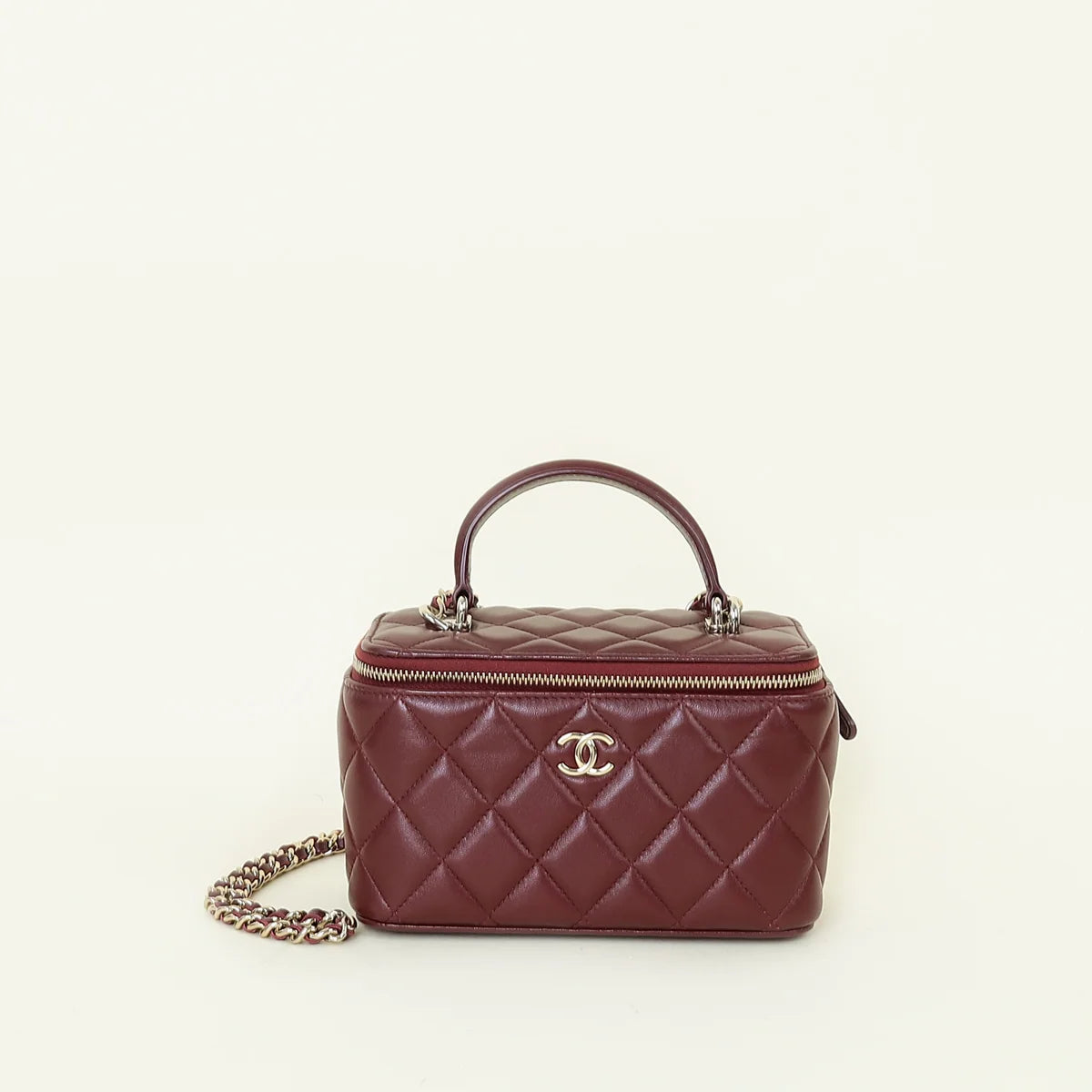 Sac Chanel Vanity - Bordeaux