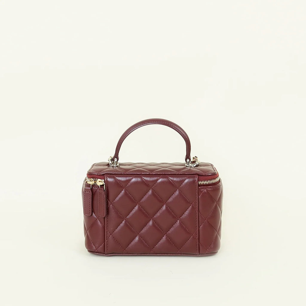 Sac Chanel Vanity - Bordeaux