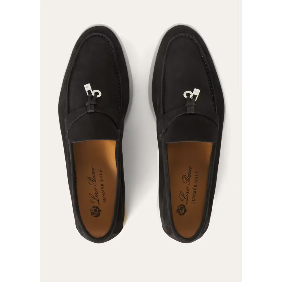 Mocassins Loro Piana Summer Charms Walk - Noir