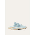 Mocassins Loro piana Babouche Charms Walk - Bleu ciel