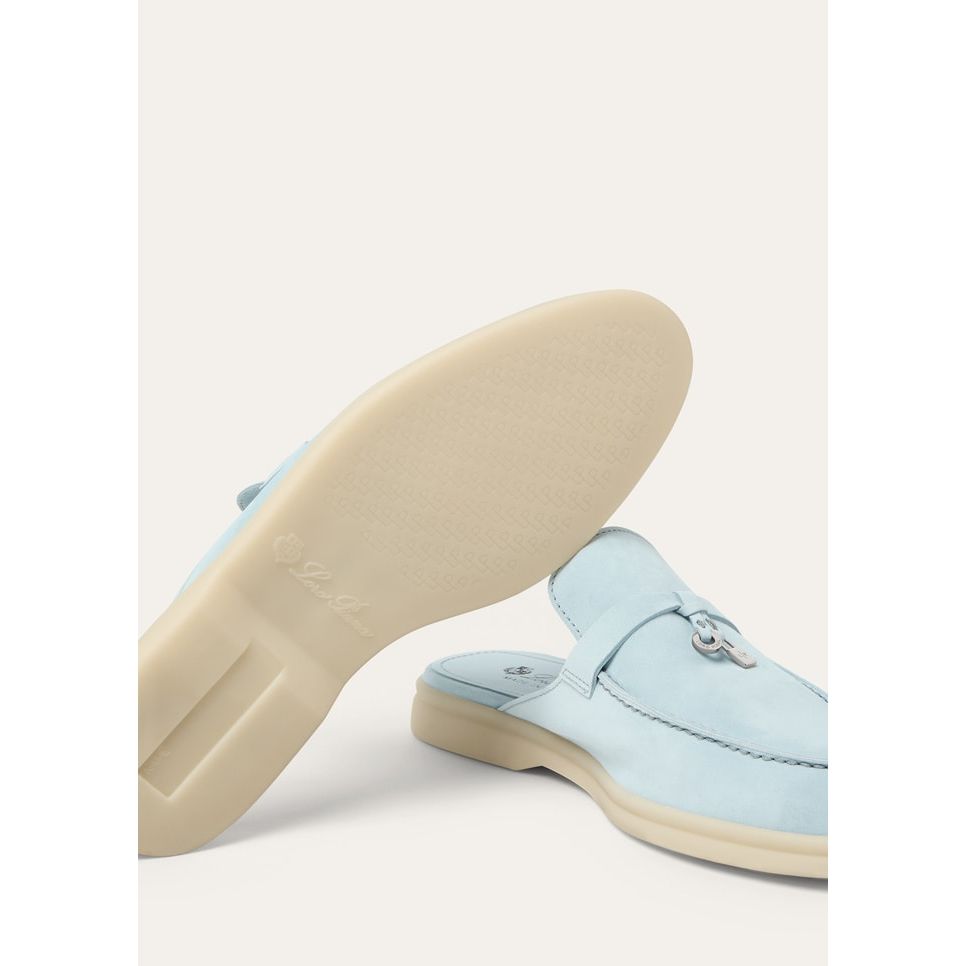 Mocassins Loro piana Babouche Charms Walk - Bleu ciel
