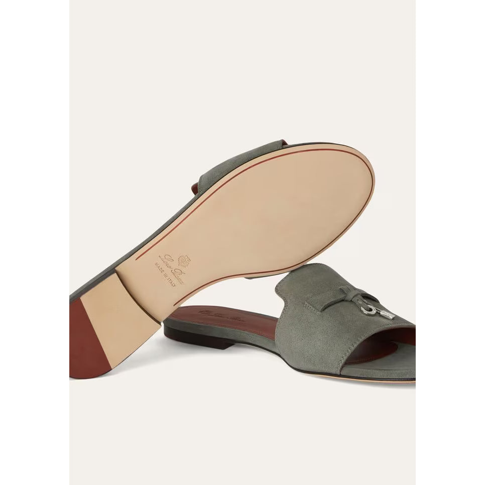 Sandales Loro Piana Summer Charms - Gris Armé