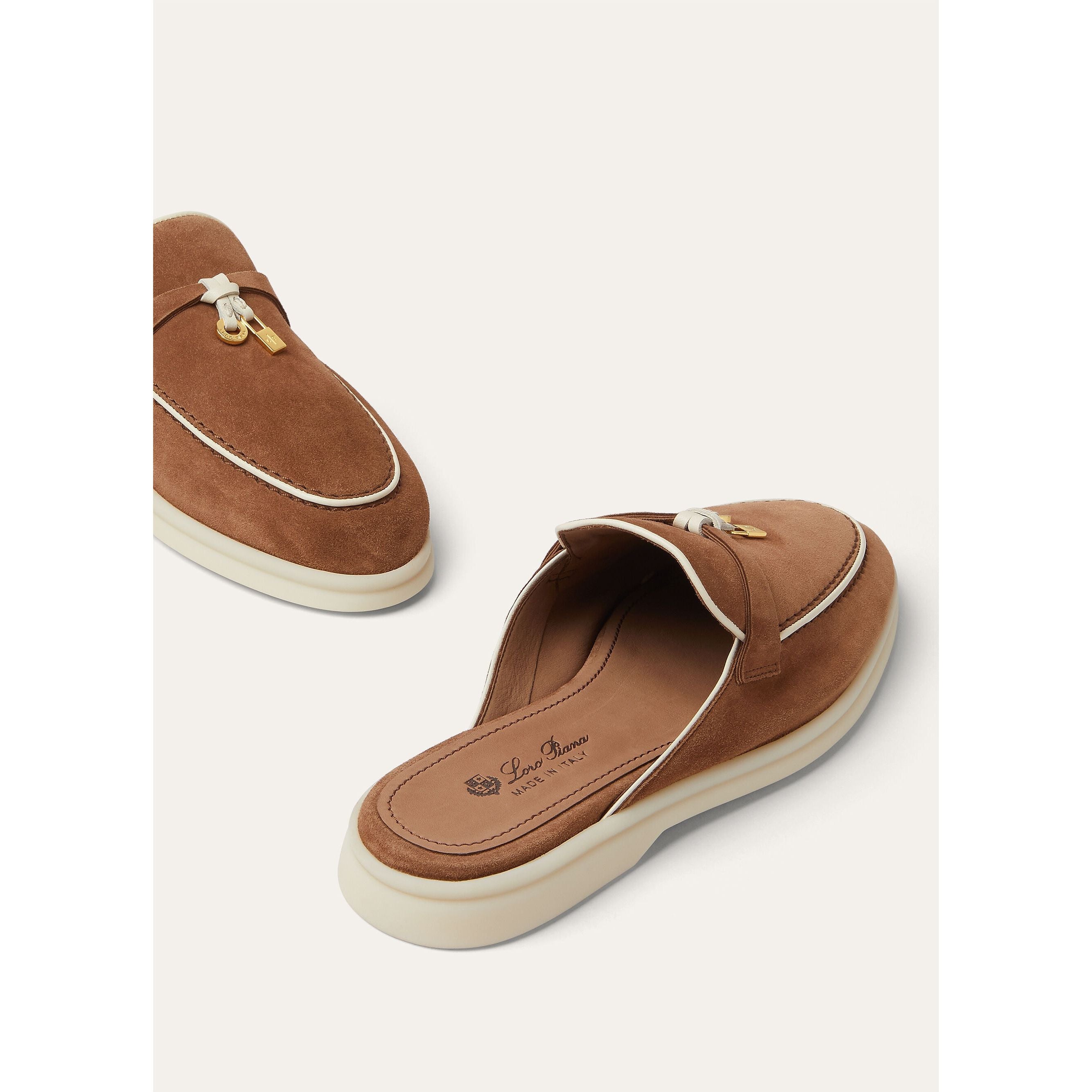 Mocassins Loro piana Babouche Charms Walk - Camel