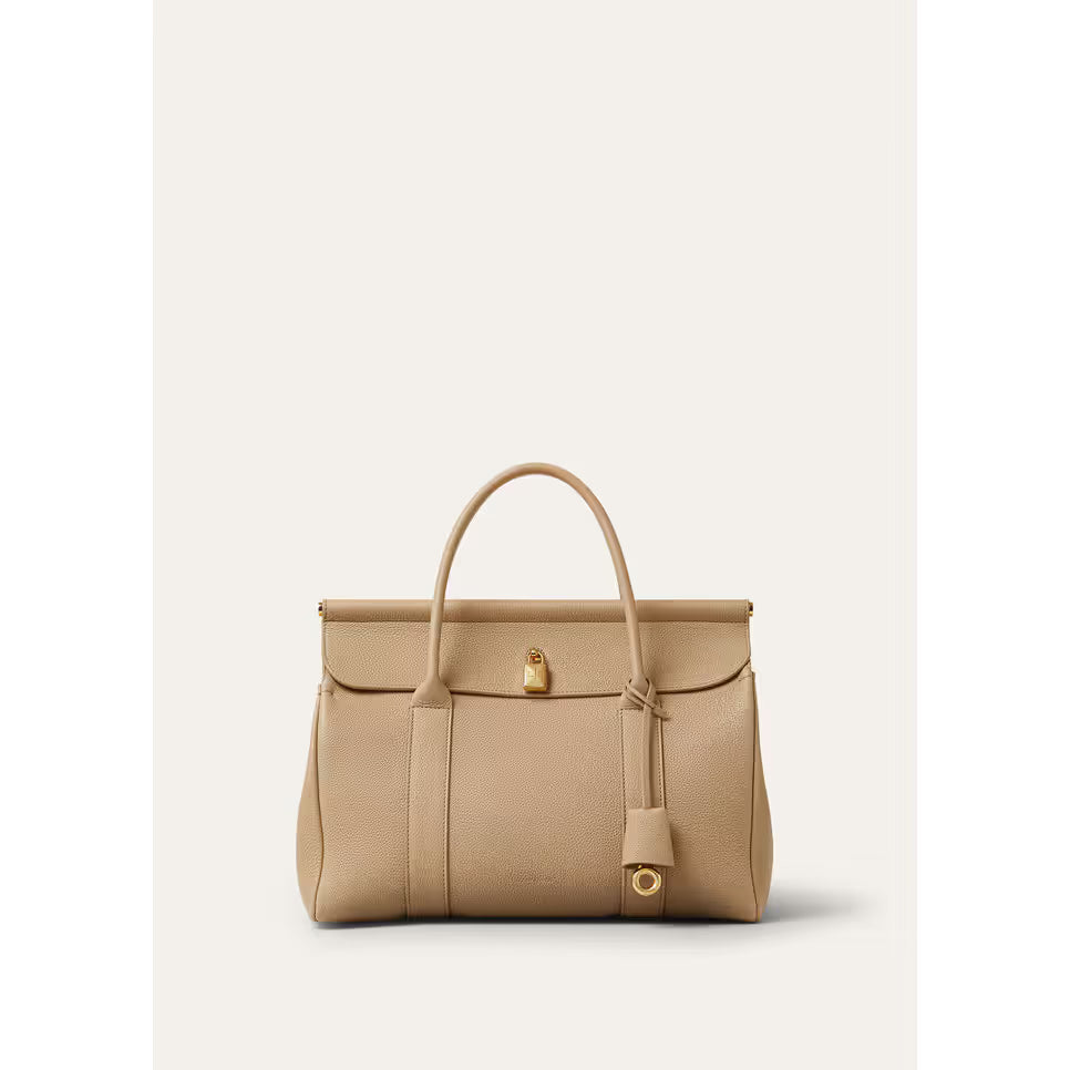 Sac Loro Piana Loom L32 - Mastic clair/doré