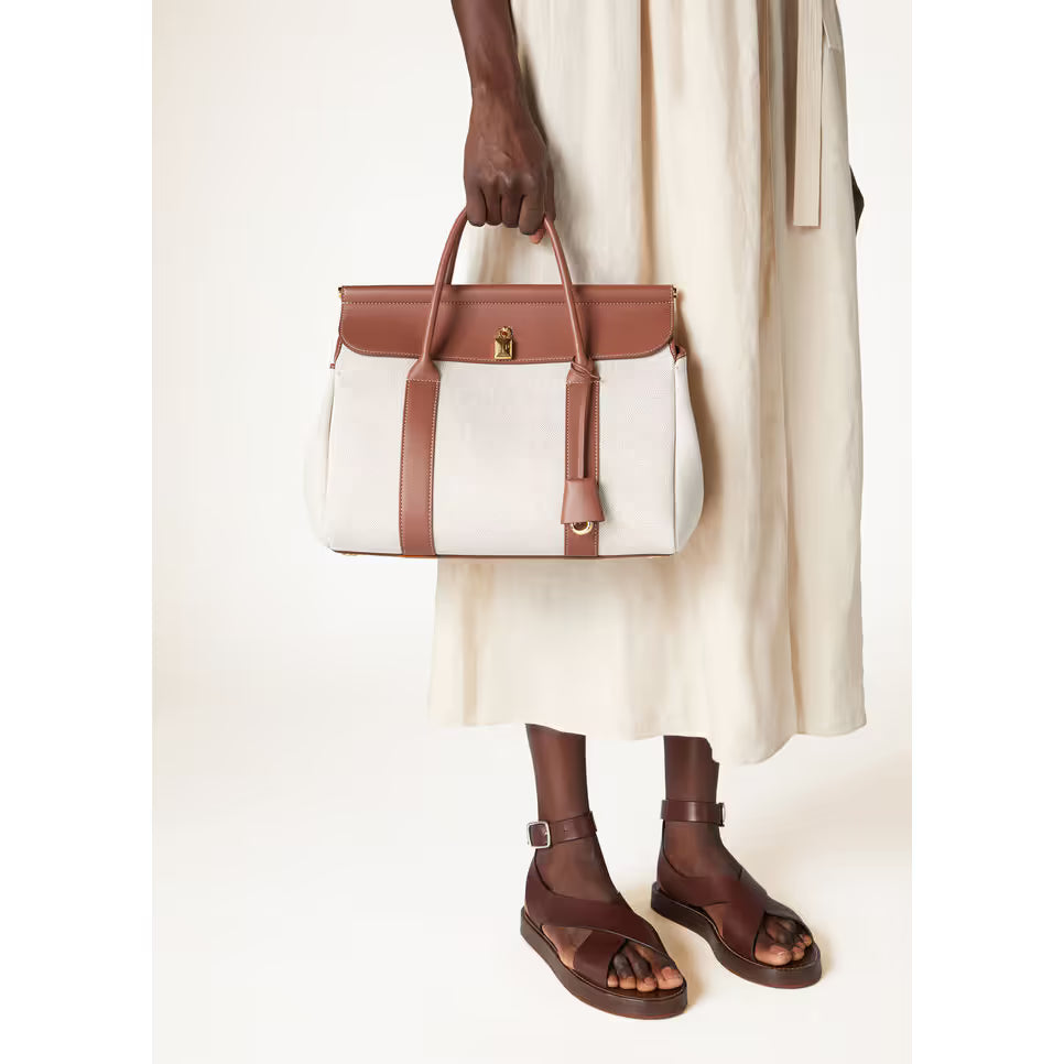 Sac Loro Piana Loom L32 - Naturel/Caramel