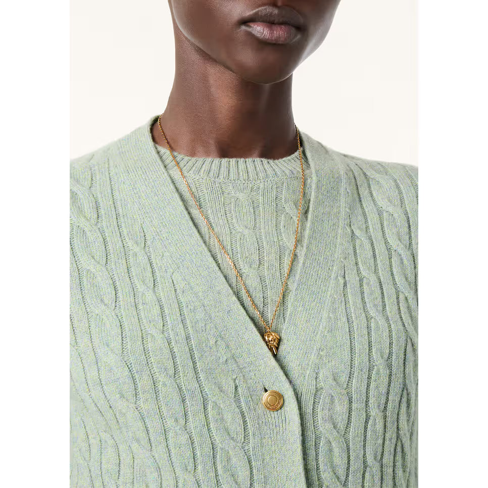 Cardigan Loro Piana Treccia - Vert