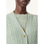 Cardigan Loro Piana Treccia - Vert