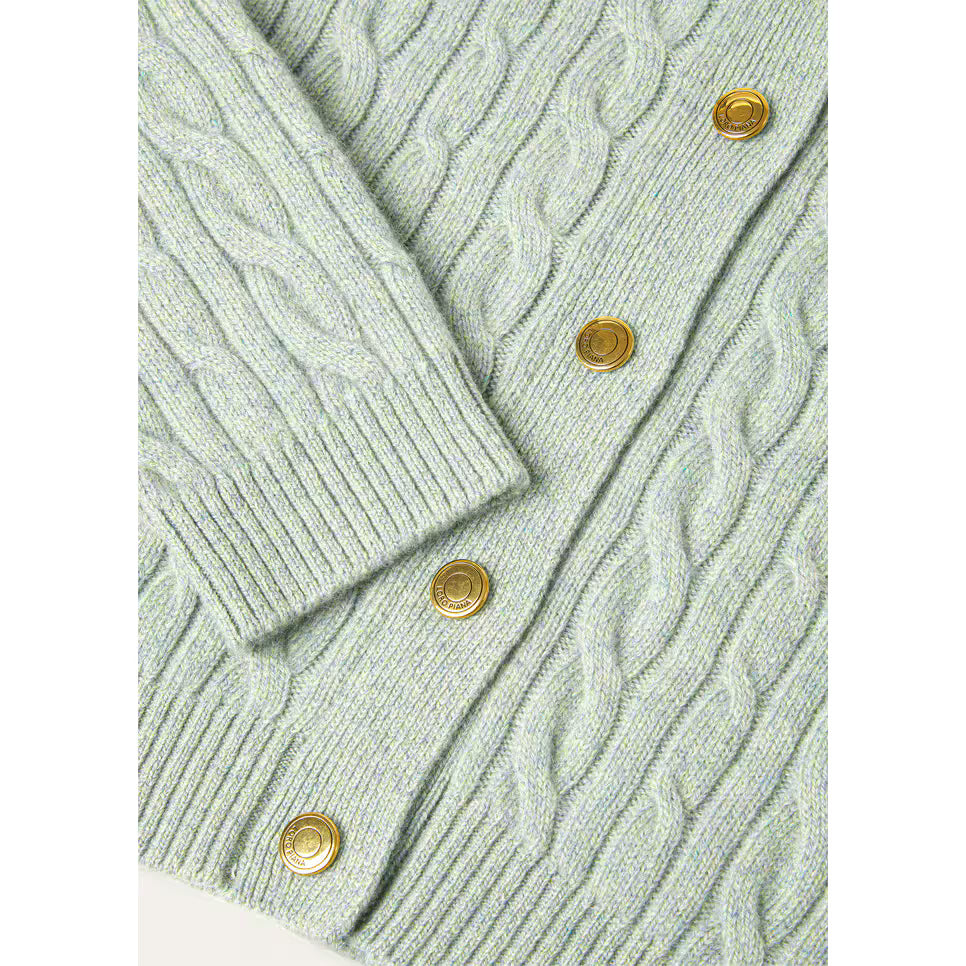 Cardigan Loro Piana Treccia - Vert
