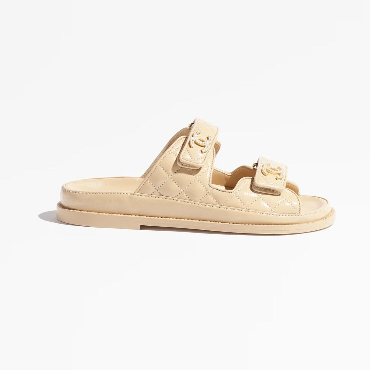Sandales Chanel - CC Chain Dad Sandal - Beige