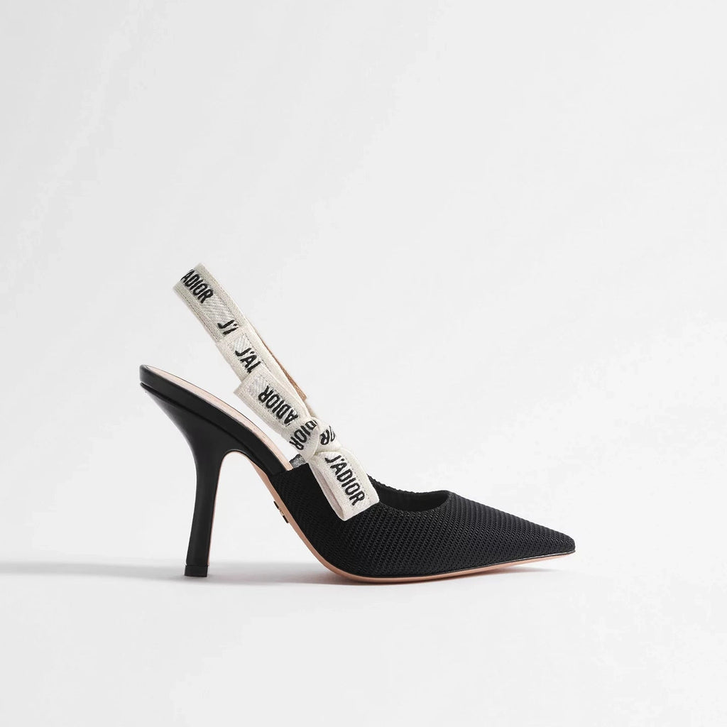 Escarpins Christian Dior - J'adior Slingback Tissu - Noir
