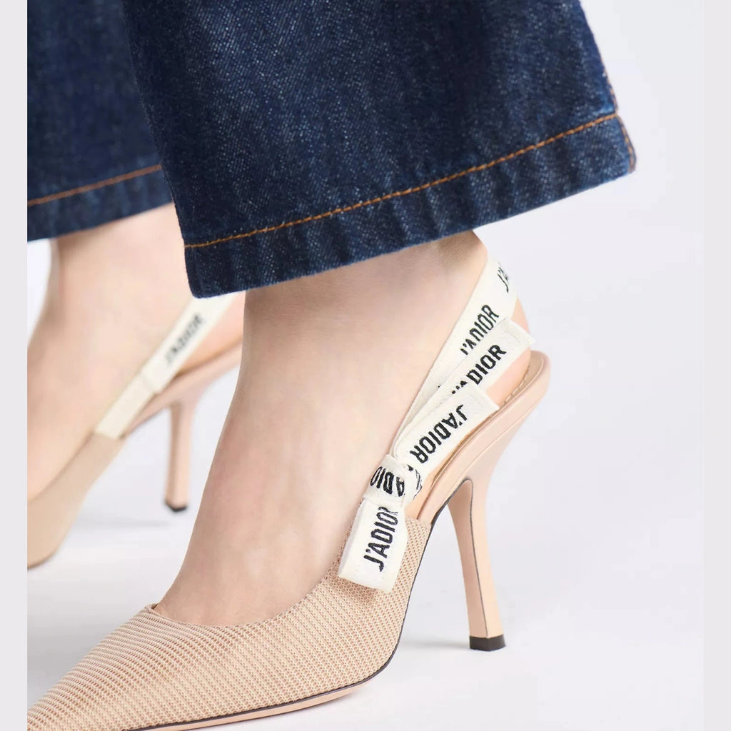 Escarpins Christian Dior - J'adior Slingback Tissu - Nude