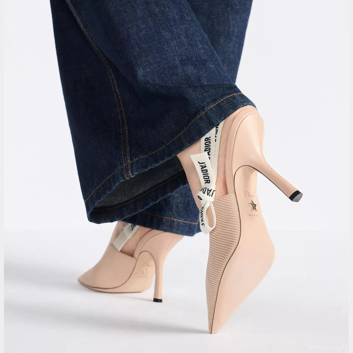 Escarpins Christian Dior - J'adior Slingback Tissu - Nude