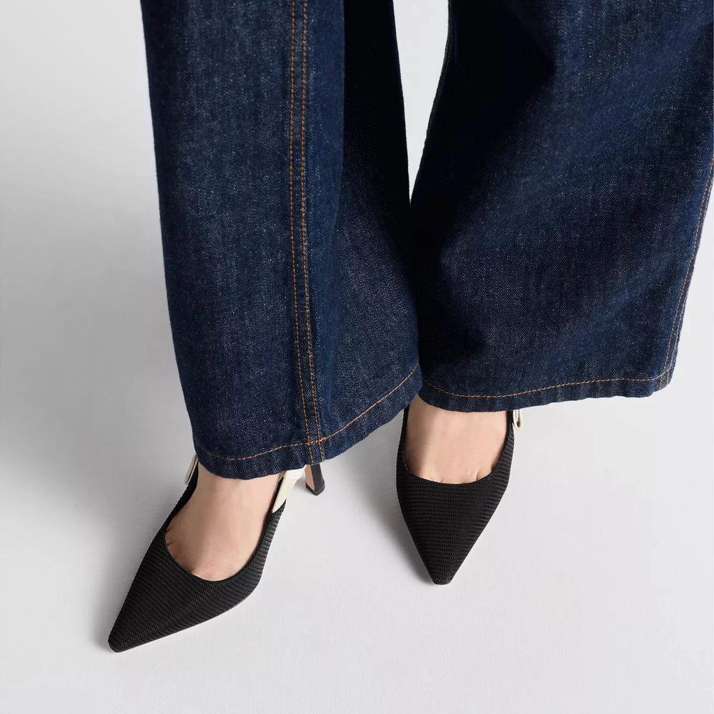 Escarpins Christian Dior - J'adior Slingback Tissu - Noir