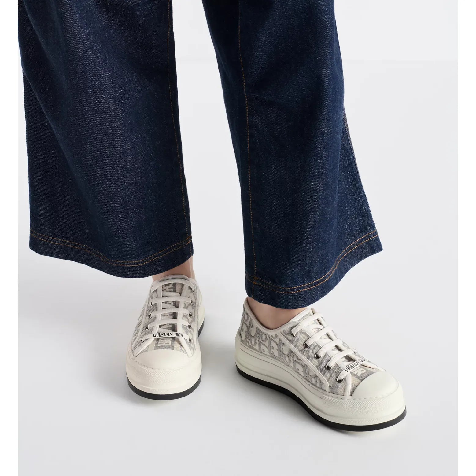 Espadrilles à plateforme Walk'n'Dior - Gris