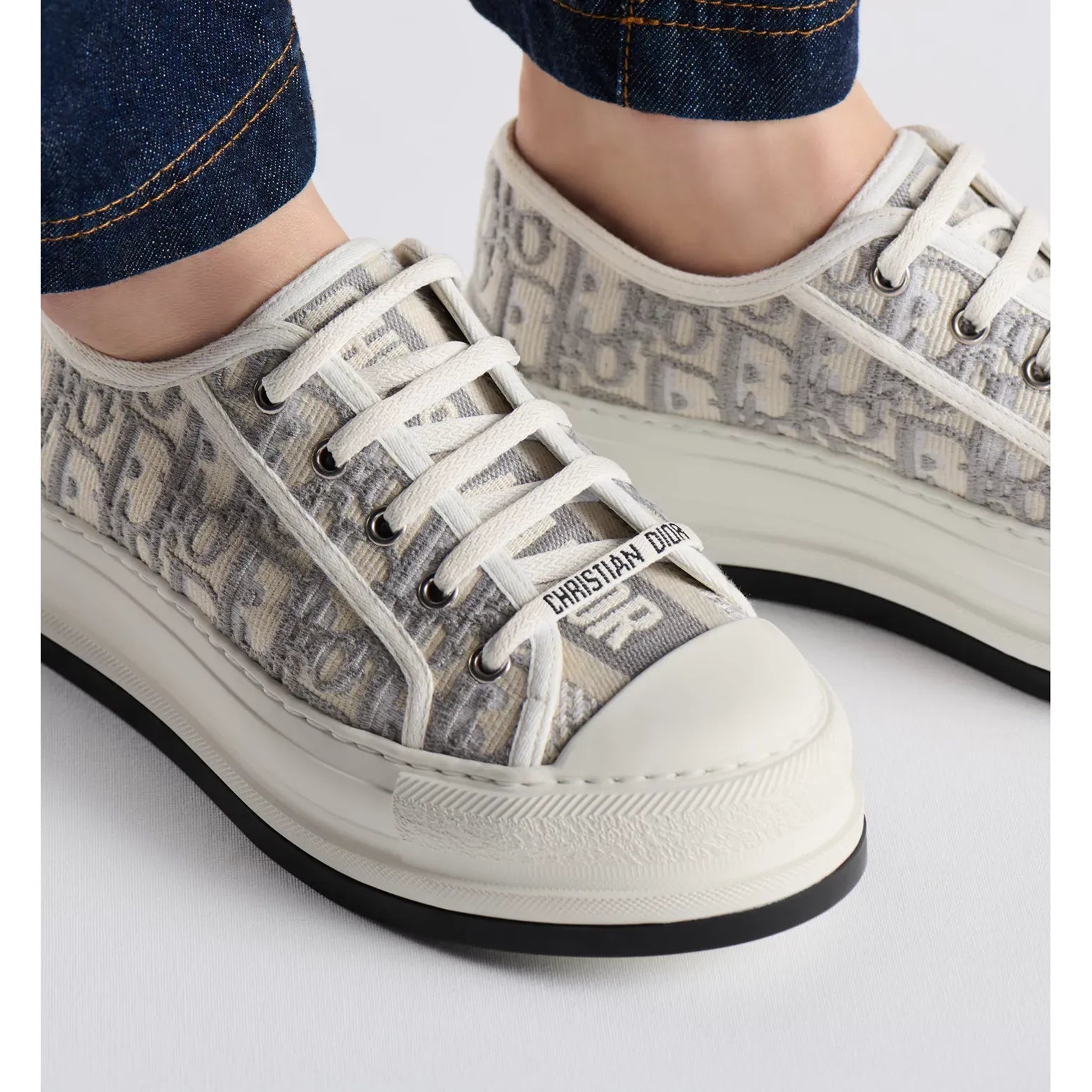 Espadrilles à plateforme Walk'n'Dior - Gris