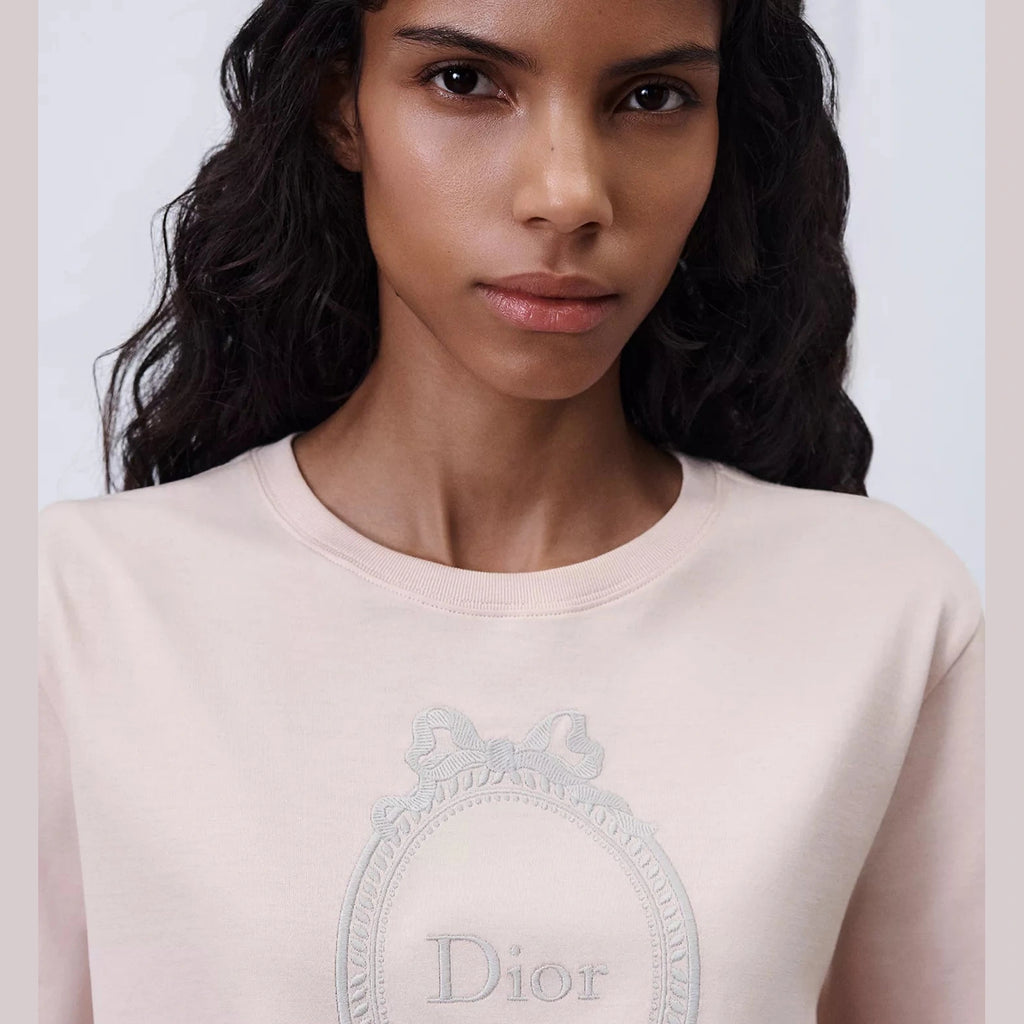 T-Shirt Dior - Médaillon ajusté - Rose