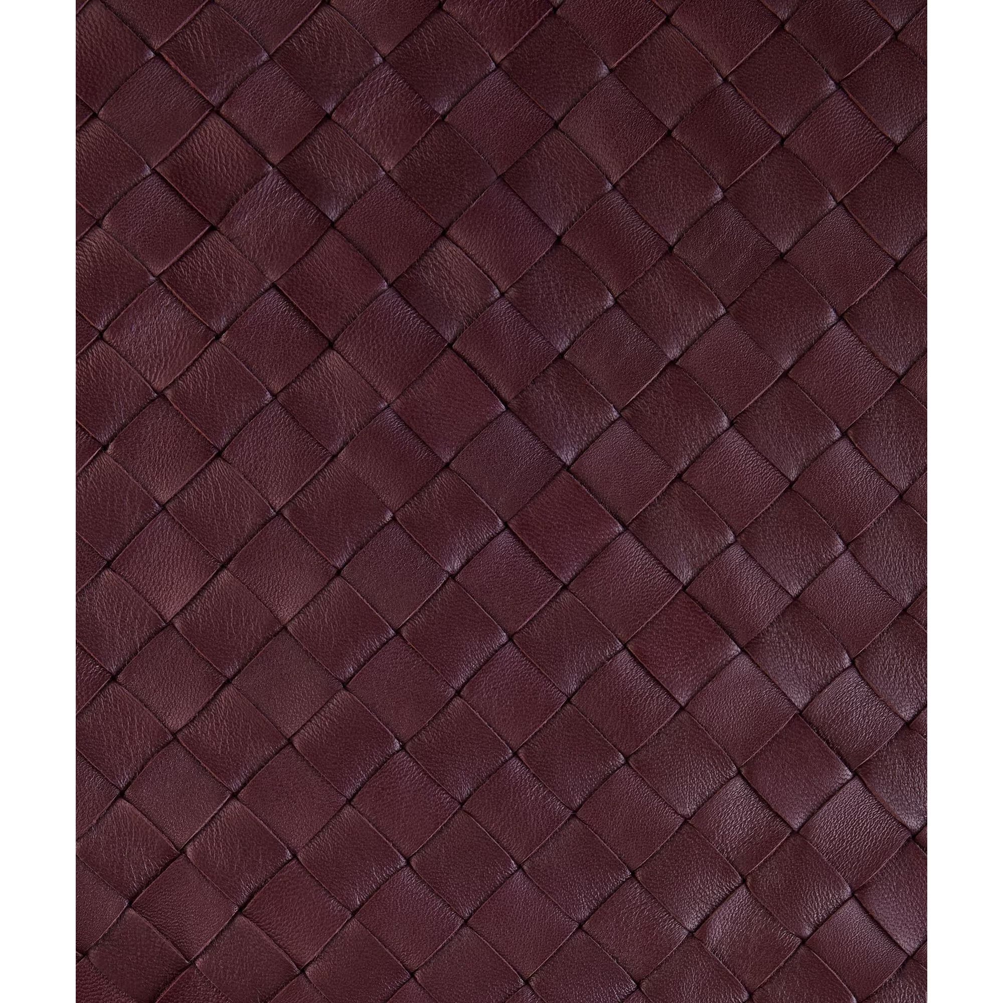 Blouson Bottega Veneta en cuir Intrecciato - Bordeaux