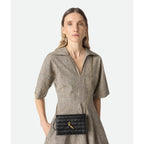Sac Bottega Veneta Andiamo Pouch on Chain - Noir