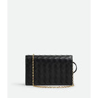 Sac Bottega Veneta Andiamo Pouch on Chain - Noir