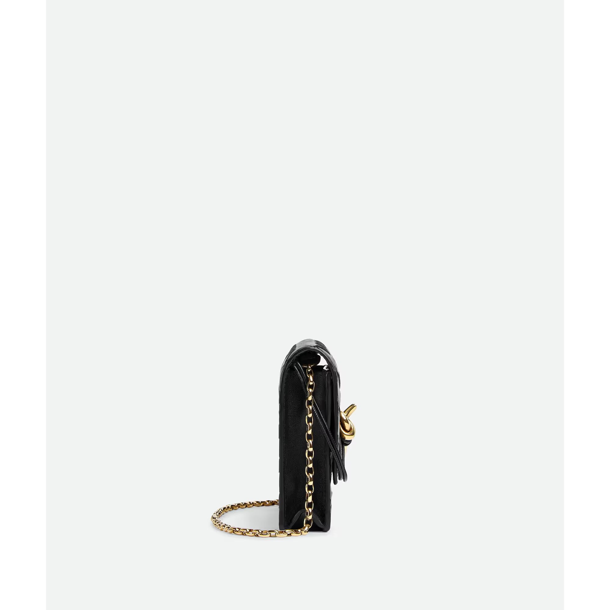Sac Bottega Veneta Andiamo Pouch on Chain - Noir