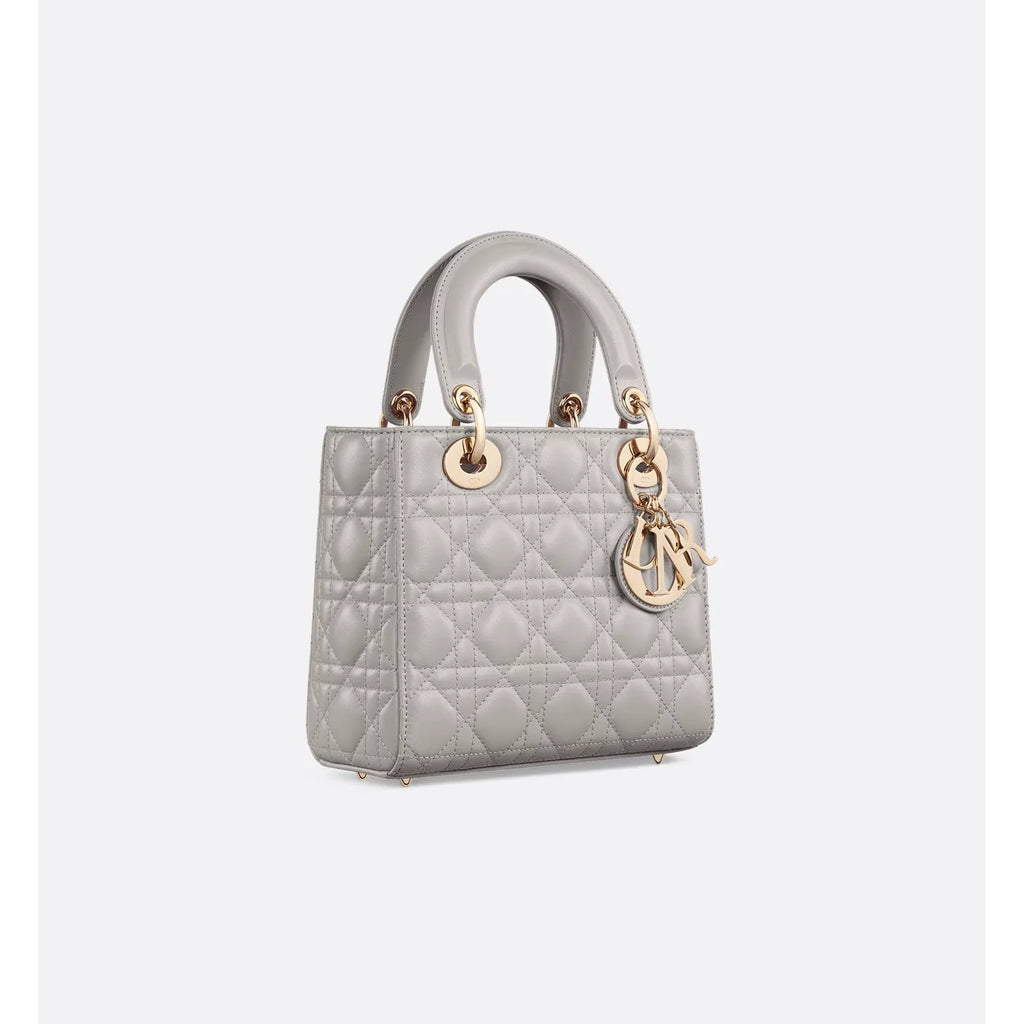 Sac Lady Dior - Small - Cannage Gris