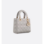 Sac Lady Dior - Small - Cannage Gris