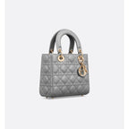 Sac Lady Dior - Small - Gris