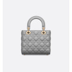 Sac Lady Dior - Small - Gris