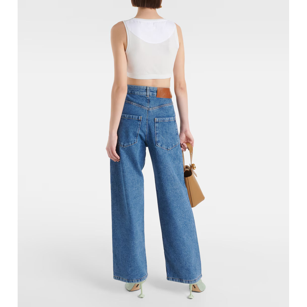 Jean Loewe - ample Anagram à taille haute - Bleu