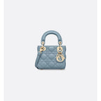 Sac Lady Dior - Micro - Bleu