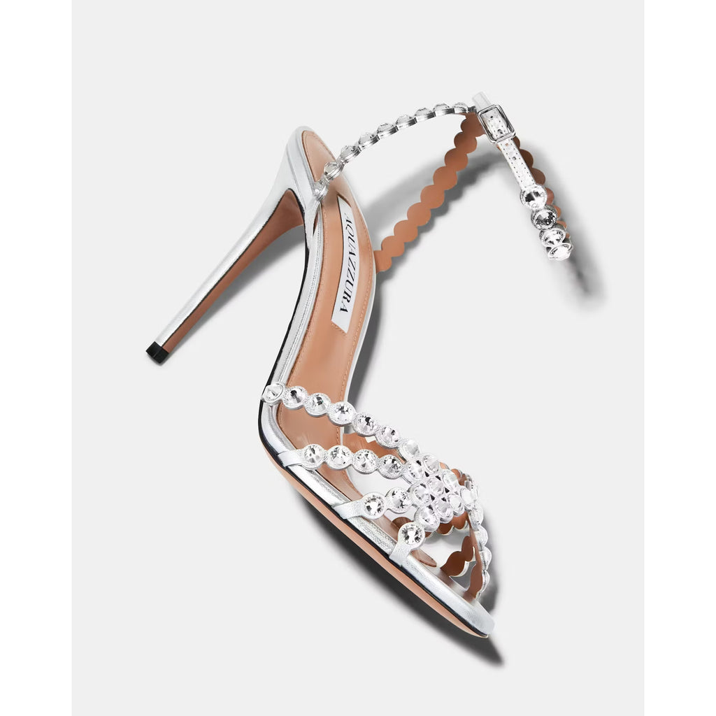 Talons Aquazzura Tequila - Gris Argenté - 85mm