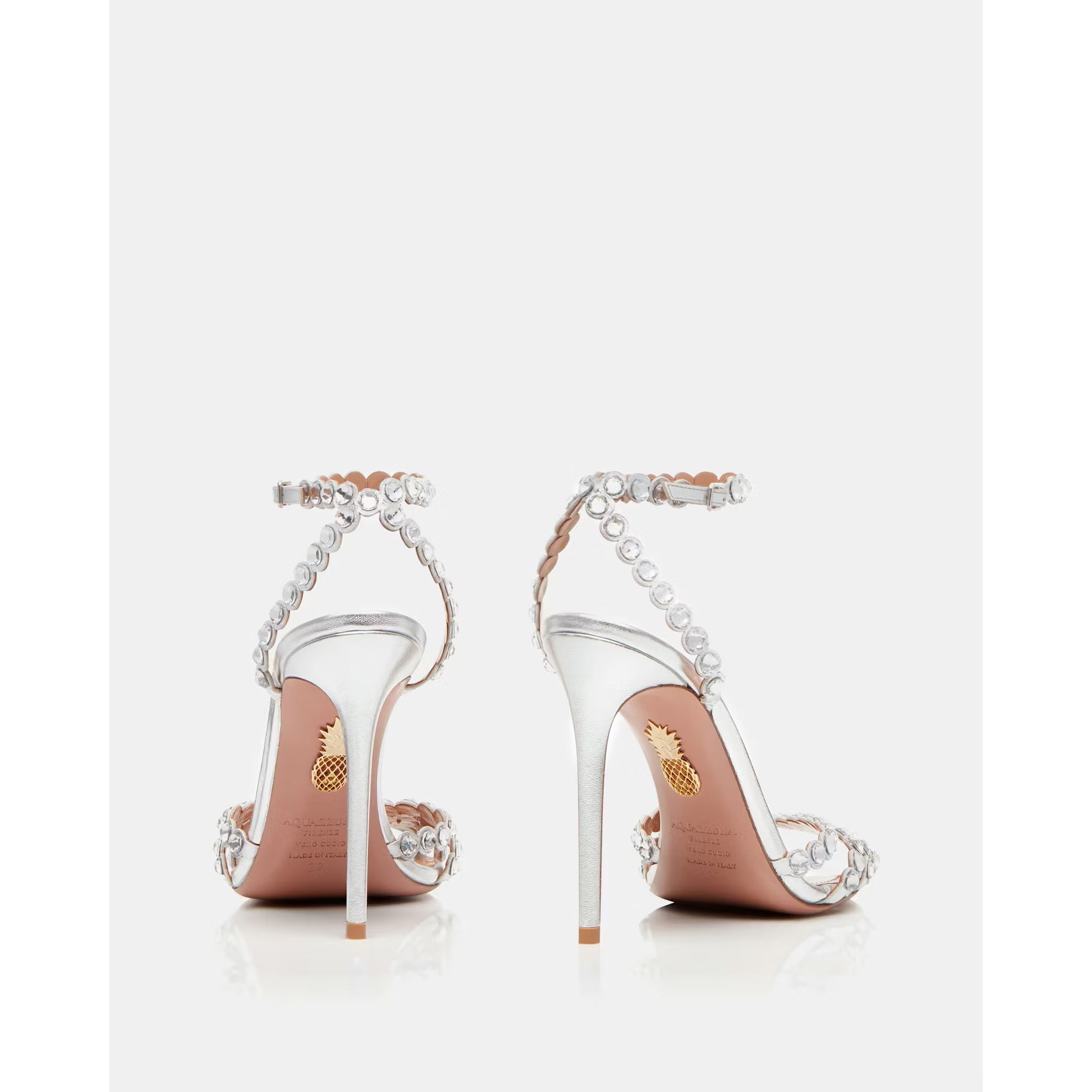 Talons Aquazzura Tequila - Gris Argenté - 85mm