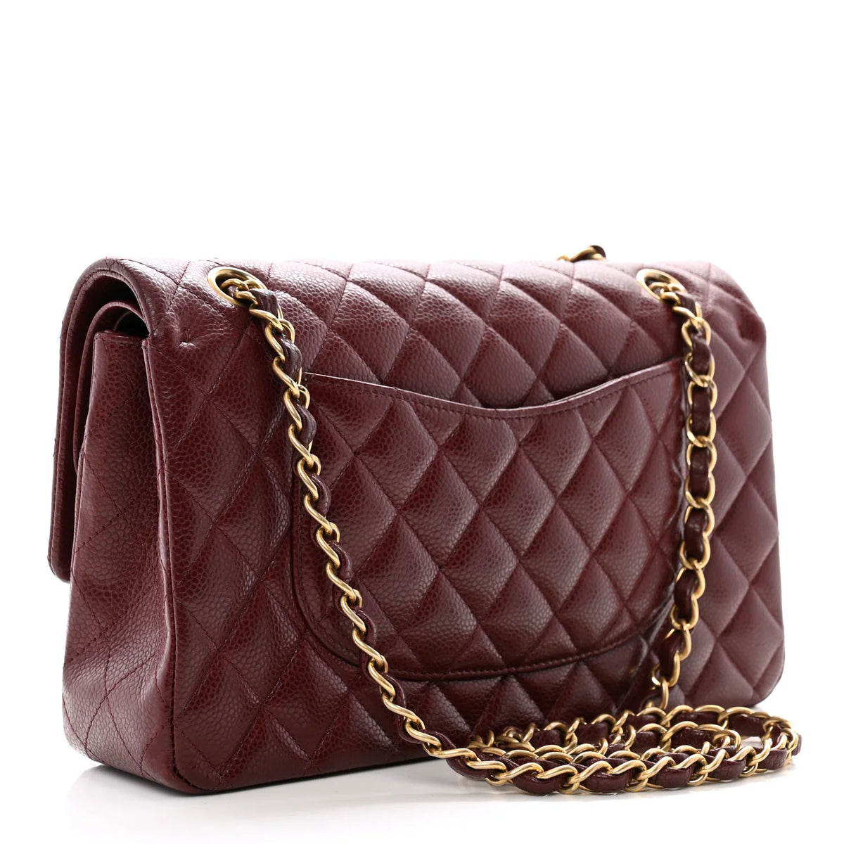 Sac Chanel Medium Classic Double Flap - Bordeaux