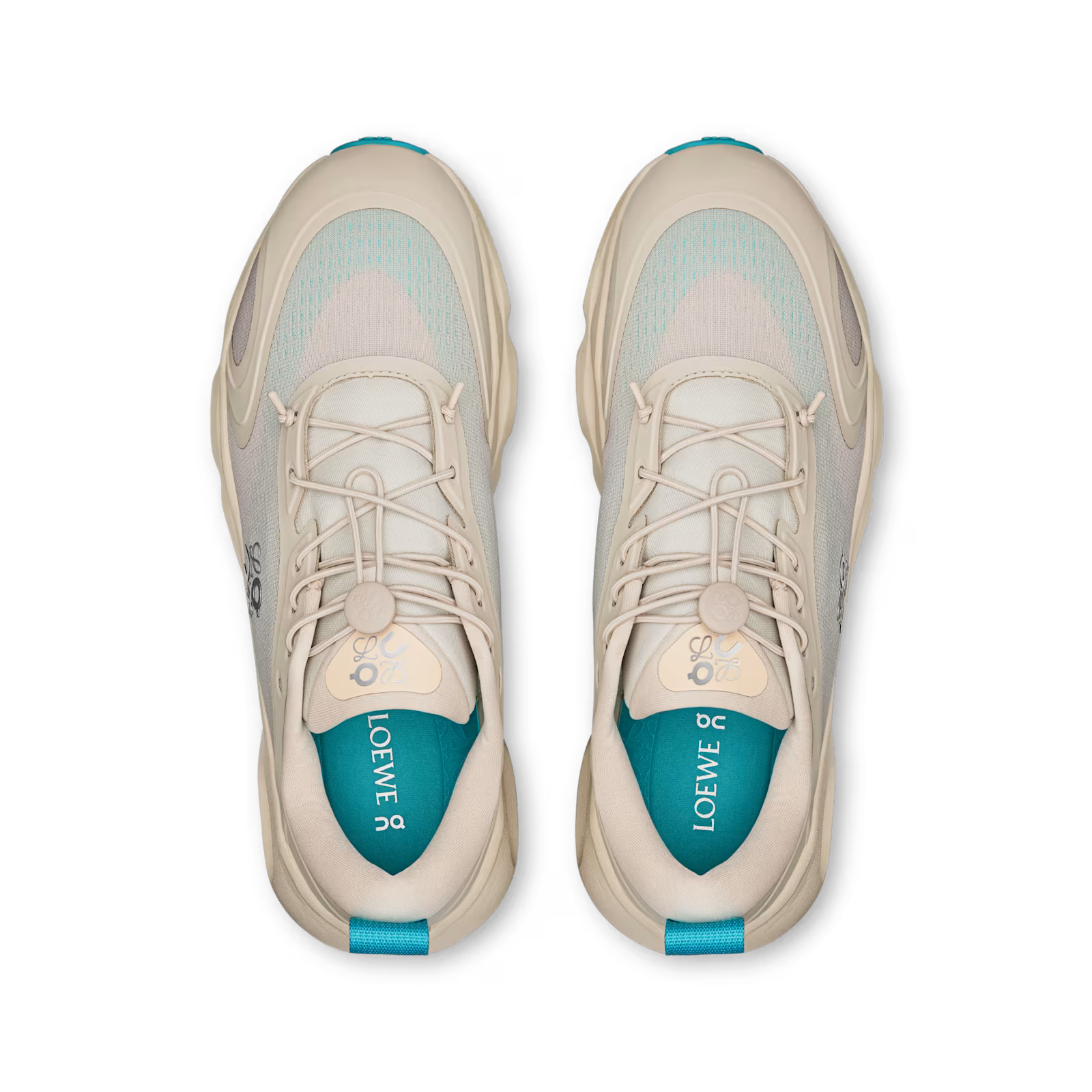 Espadrilles On Running Cloudsolo - LOEWE - Beige / Turquoise