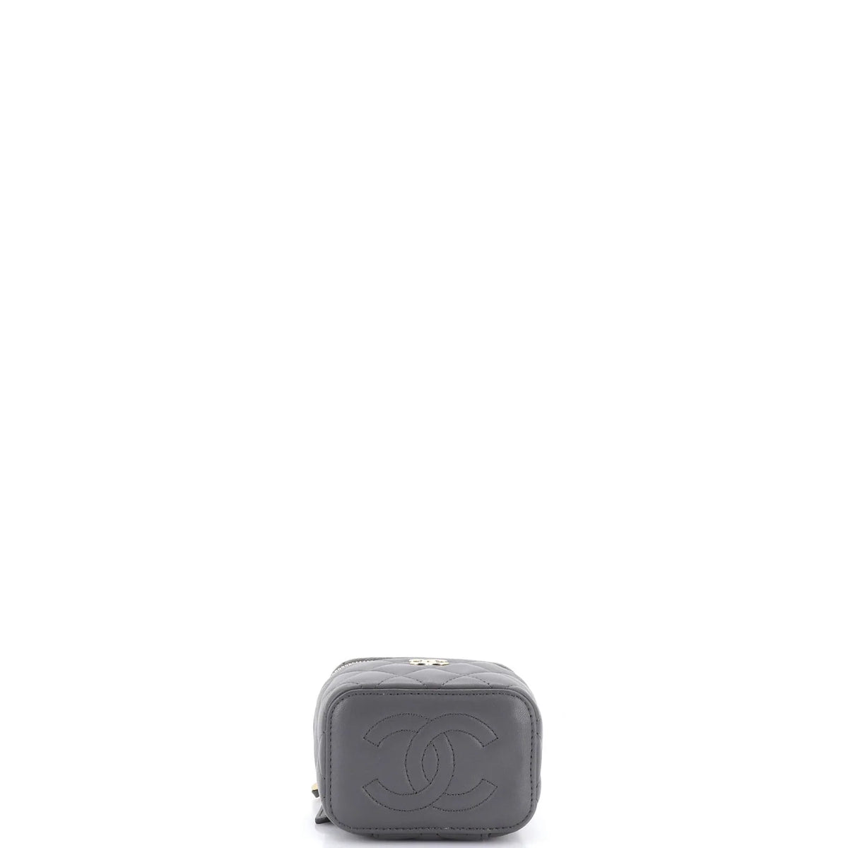 Sac Chanel Vanity Case Petit Agneau - gris