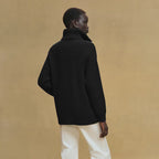 Blouson Hermès détails cuir - Noir
