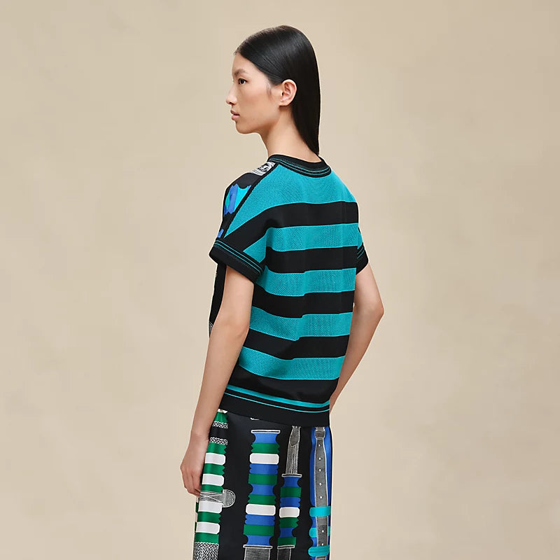T-Shirt Hermes - "Bride a Bloc" - Noir