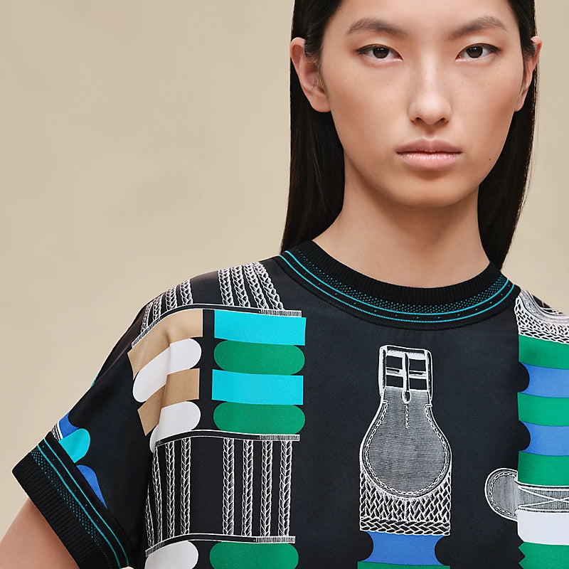 T-Shirt Hermes - "Bride a Bloc" - Noir