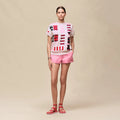 T-Shirt Hermes - "Bride a Bloc" - Rose