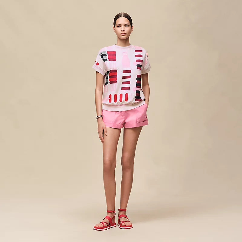 T-Shirt Hermes - "Bride a Bloc" - Rose