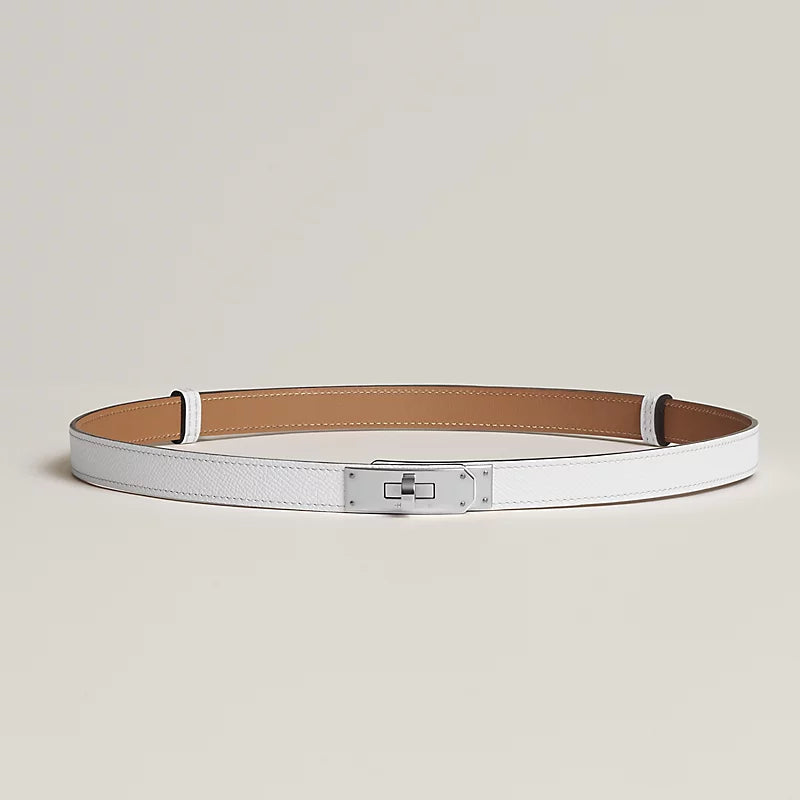 Ceinture Hermès Kelly 18 -  Blanc