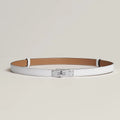 Ceinture Hermès Kelly 18 -  Blanc