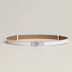 Ceinture Hermès Kelly 18 -  Blanc