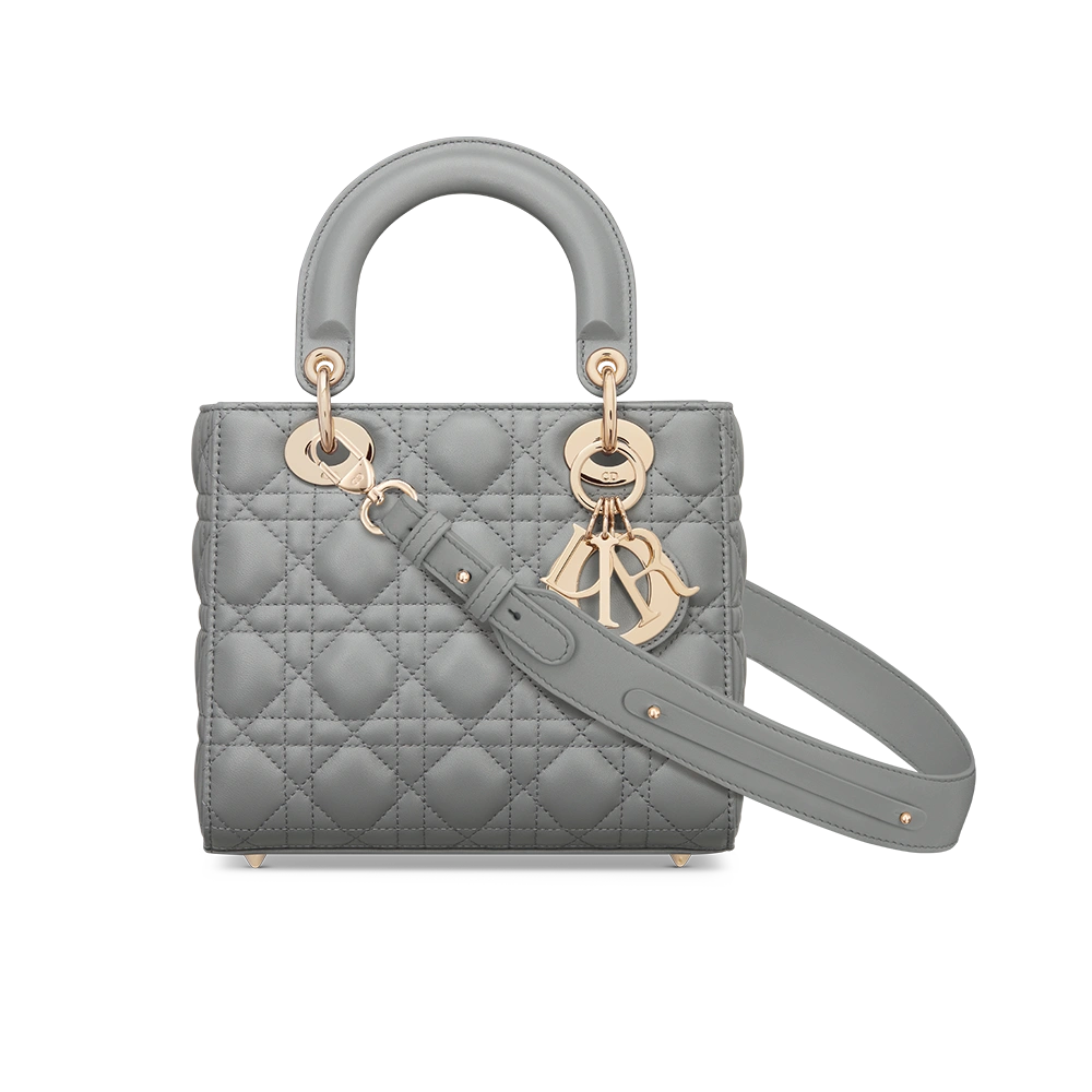 Sac Lady Dior - Small - Gris