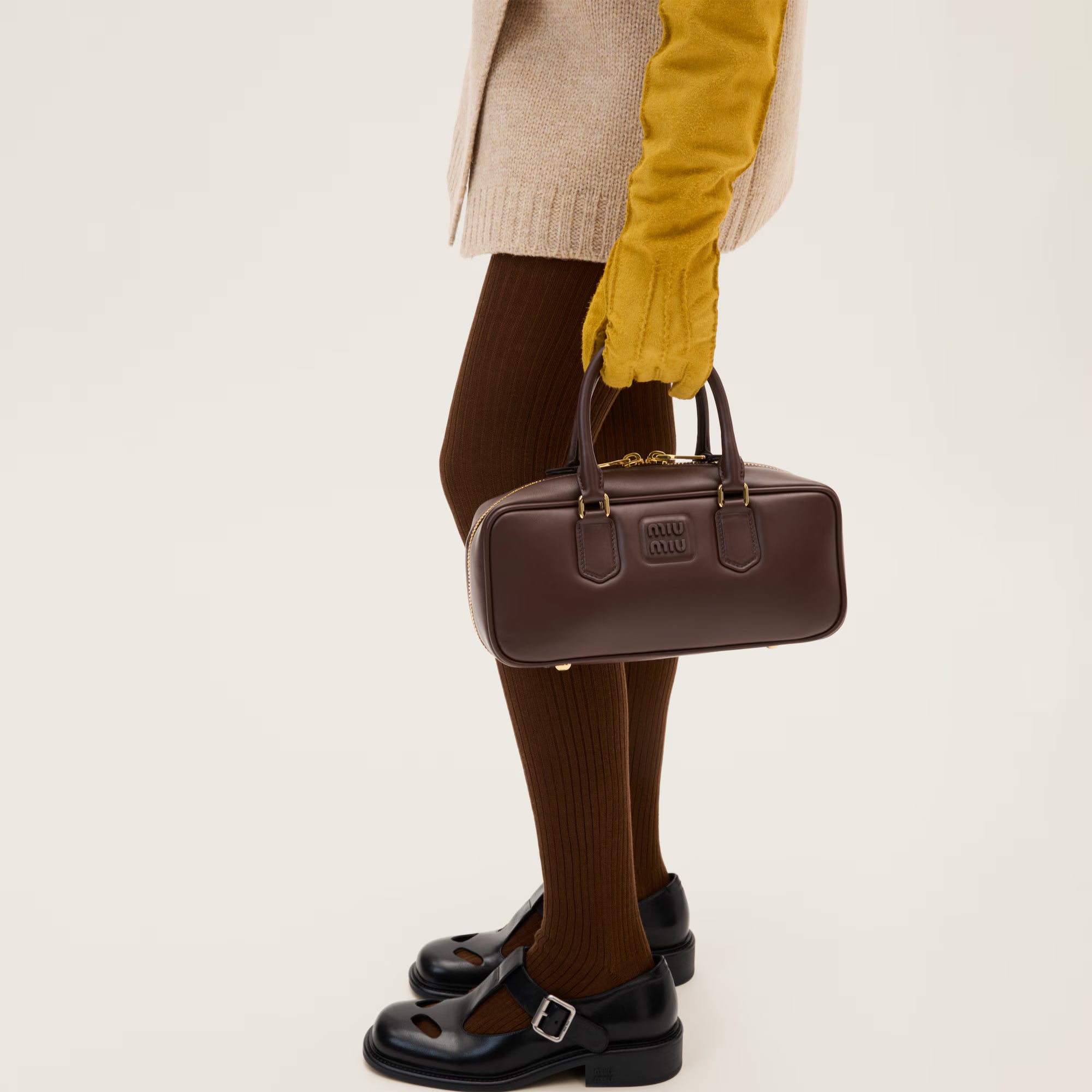 Sac Miu Miu Arcadie - Marron Foncé