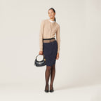 Cardigan Miu Miu Knit Cashmere - Beige