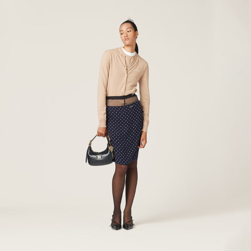 Cardigan Miu Miu Knit Cashmere - Beige