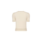 Pull Dior à manches courtes - Beige