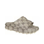 Claquettes Gucci - Interlocking G à plateforme - Argent